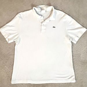 Lacoste White Polo Shirt S/M